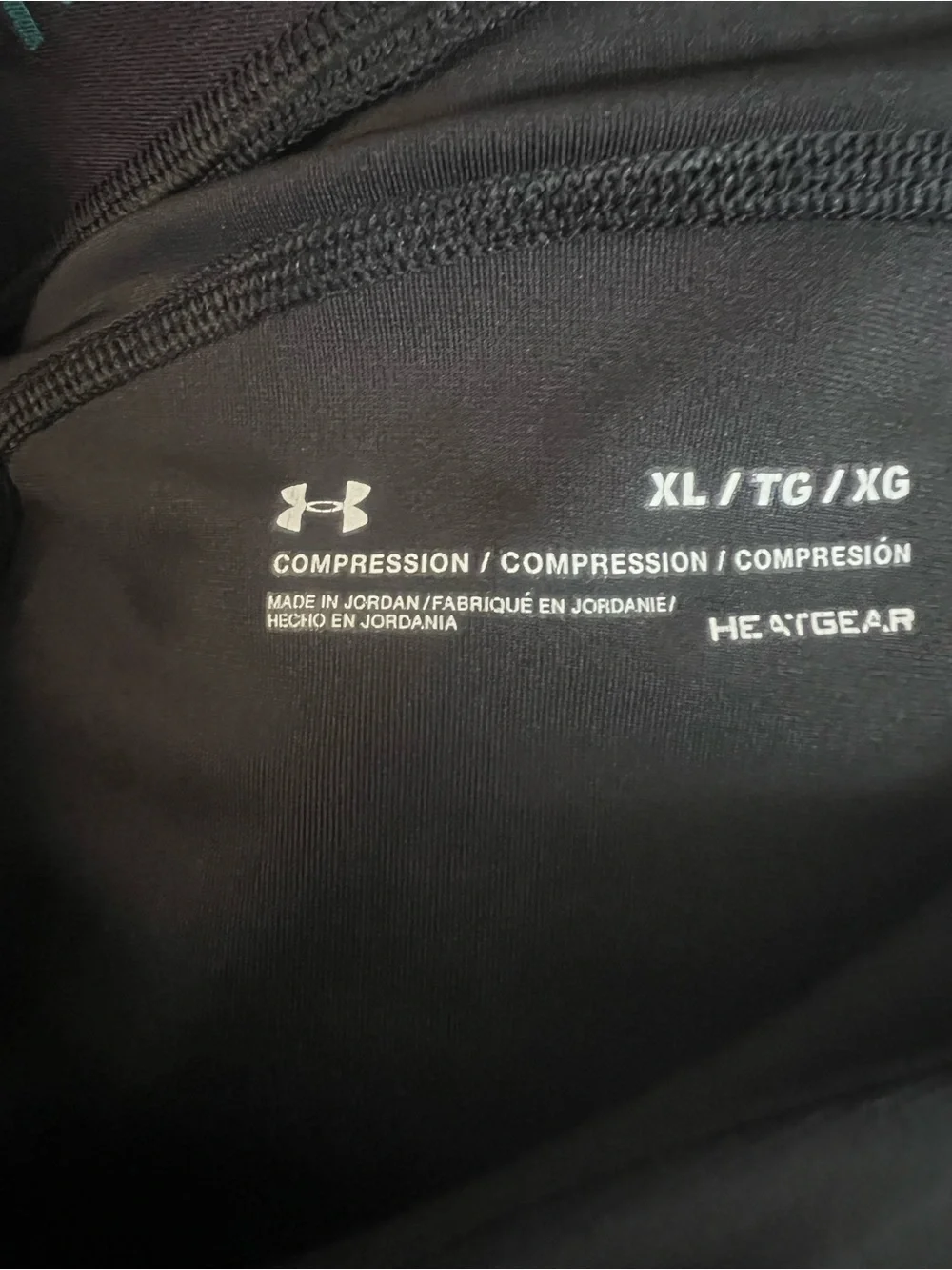 Under Armour Black and White Patterned Capri Leggings